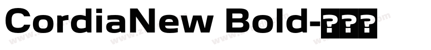 CordiaNew Bold字体转换